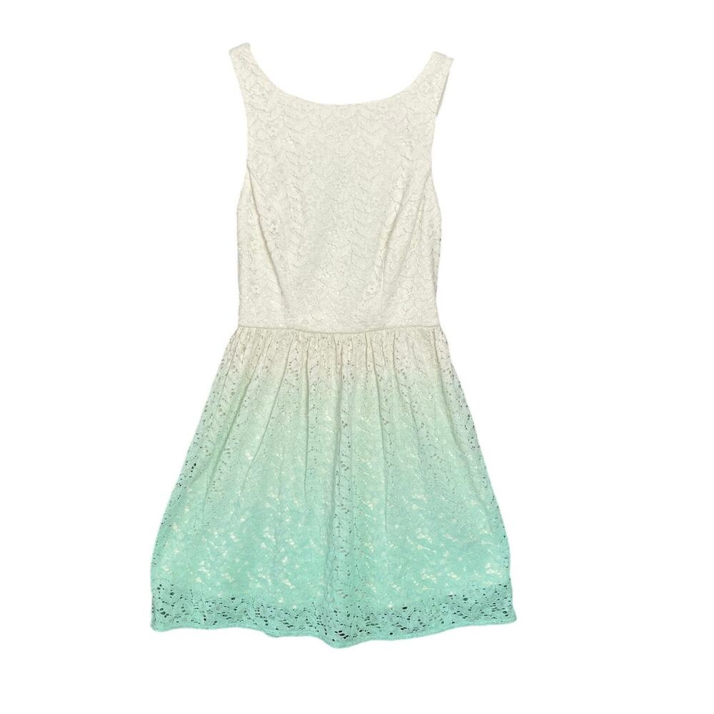 Jodi‎ Kristopher Y2K Ombré Lace Cutout Dress Women’s SZ 3 Coastal Beachy Wedding